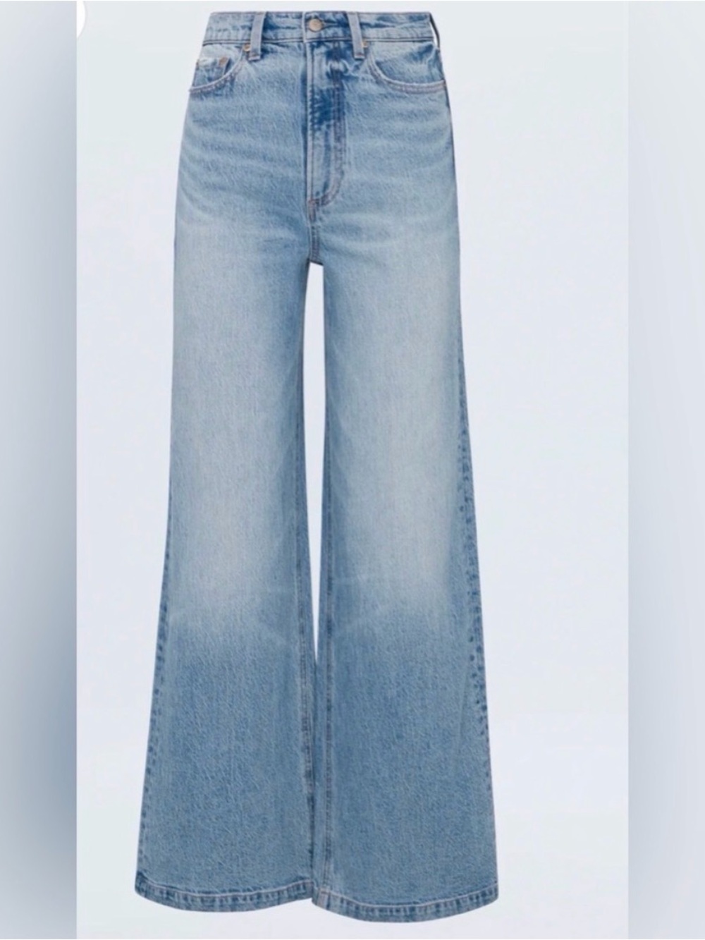 Pistola Lana Break Light Blue Wide-Leg High-Rise Jeans 31